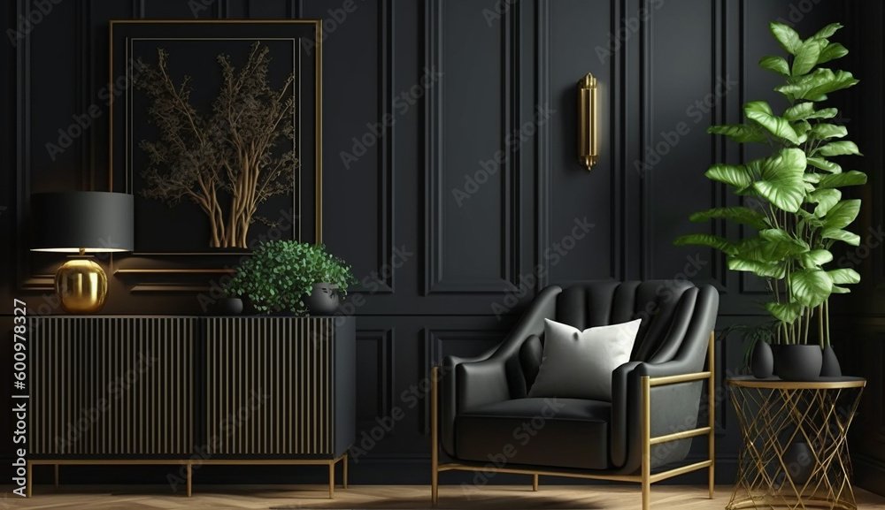 Modern luxury living room interior background, living room interior ...