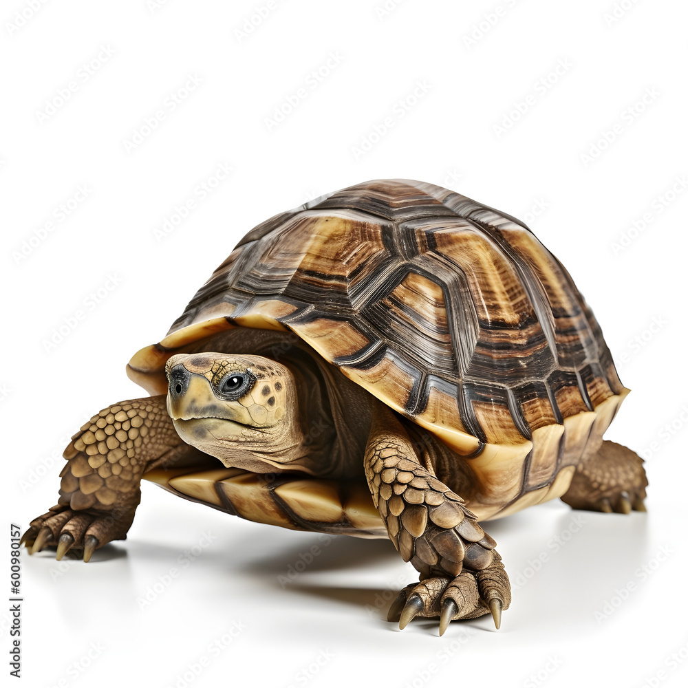 Obraz premium Generative Ai: Turtle on white background