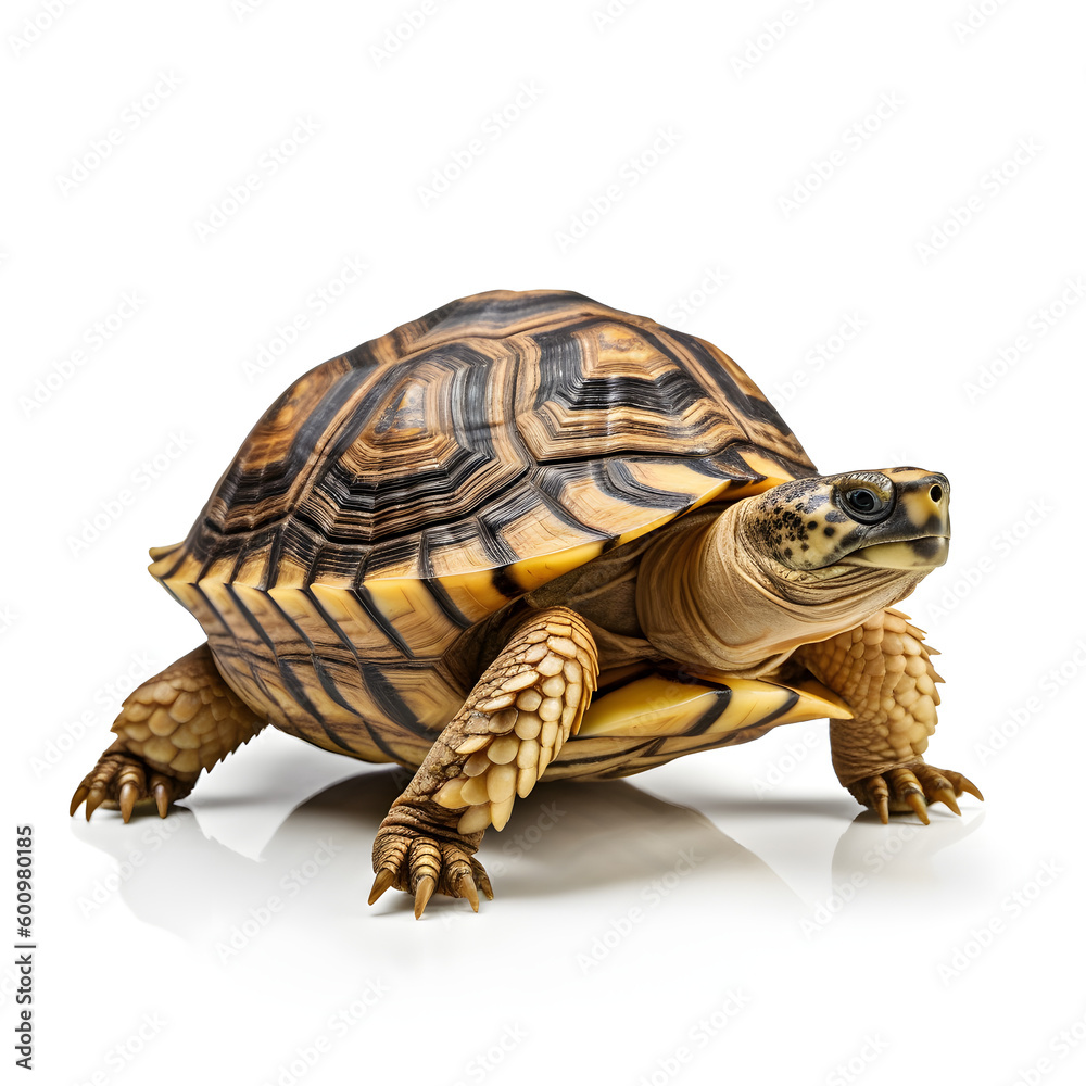 Obraz premium Generative Ai: Turtle on white background