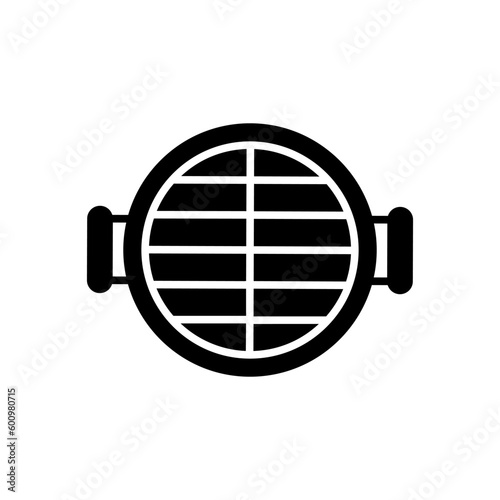 BBQ vector icon. Grill illustration sign. Barbecue symbol.
