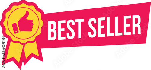 Best Seller Labels, Best Seller Stamp, Seal Banner Vector Template Illustration Design.