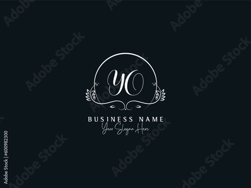 Beautiful Luxury YO Logo Icon, Business Signature Yo oy Letter Logo For You