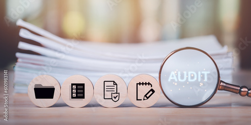 concept of quality and efficiency auditing and evaluation ,quality inspection ,accountant auditing documents ,market data report analysis and consulting ,plan review process ,financial paperwork
