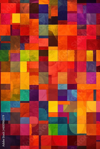 Abstract art colorful background. Contemporary painting. Ai generated