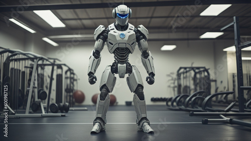 Cyborg in Gym. Generative AI