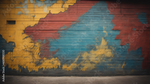 Grunge colored wall. Generative AI
