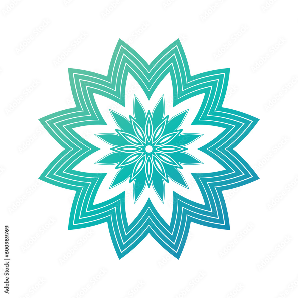 Beautiful  arabesque pattern Mandala Design  background  vector template