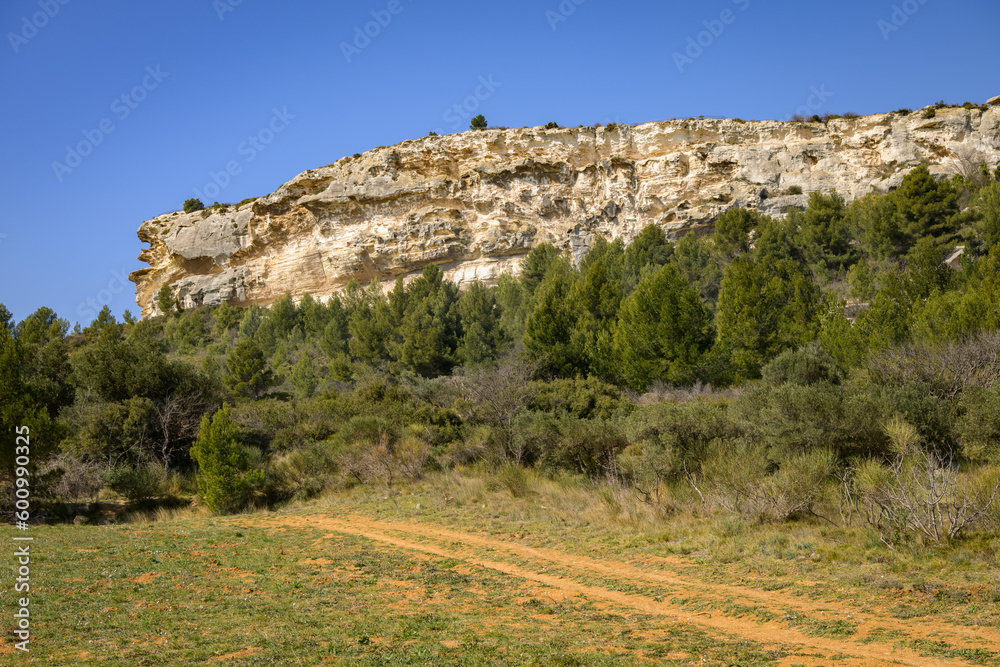 Massive rock formation near Les Baux de Provence