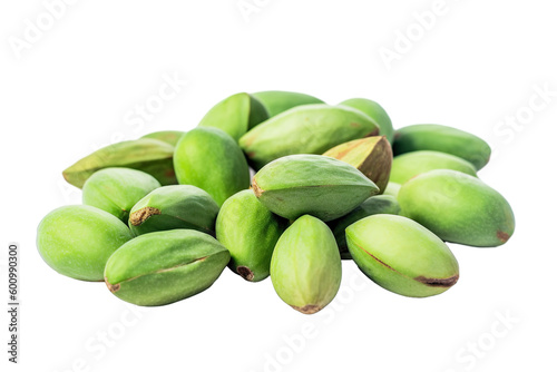 Wallpaper Mural stock photo of fresh almonds on a pristine white background isolated PNG Torontodigital.ca