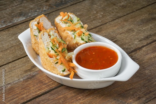 Malay cuisine called Tauhu Sumbat made from Tofu and Vegetables