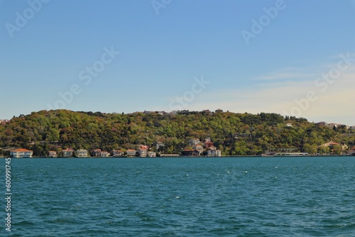 Istanbul, Turkey, 05.02.2023. Marmara sea :Sea of Marmara between the European side and the Asian side.
