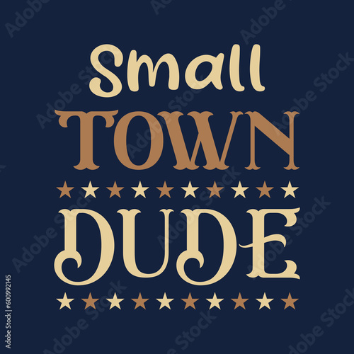 Boys Small Town Dude Graphic Tee - tidal