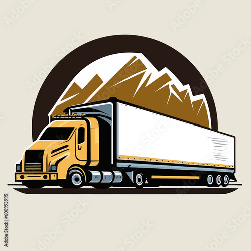 Transport icon. Delivery vehicles. Transportation and logistics company. vector illustration, white background, label, sticker