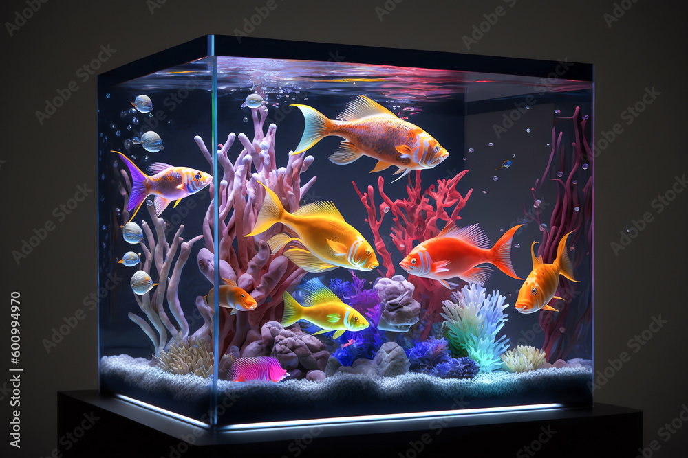 Image showcasing Saltwater coral reef aquarium at home is most beautiful live decoration ...