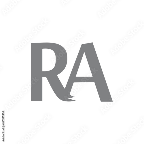 Basic RGBInitial Letter RA Logo Design Outstanding Creative Modern Symbol Sign