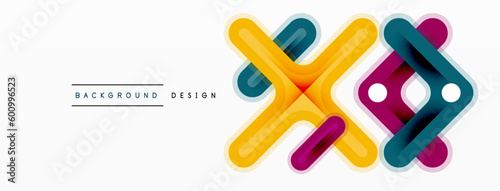 Cross line background minimal geometric template. Design for wallpaper, banner, background, landing page, wall art, invitation, prints, posters