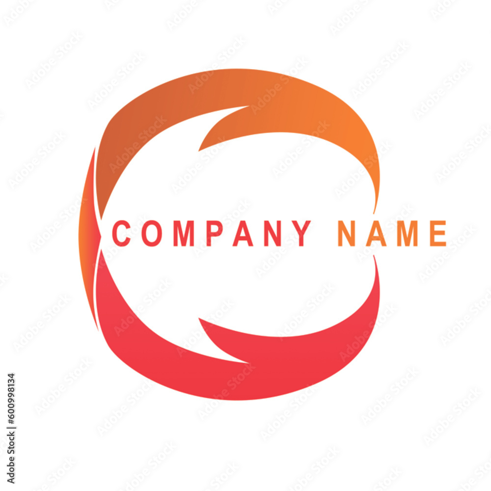 abstract logo design with gradation color abstract logo design with gradation color