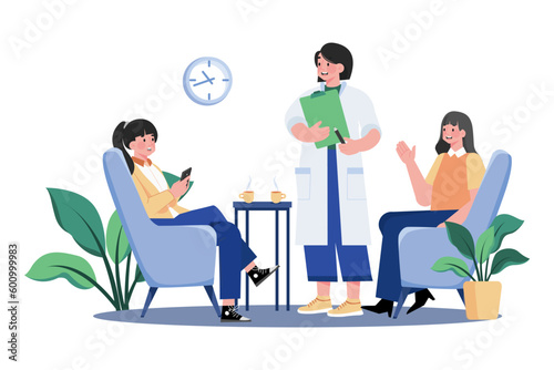 A mental health counselor provides therapy for individuals and groups.