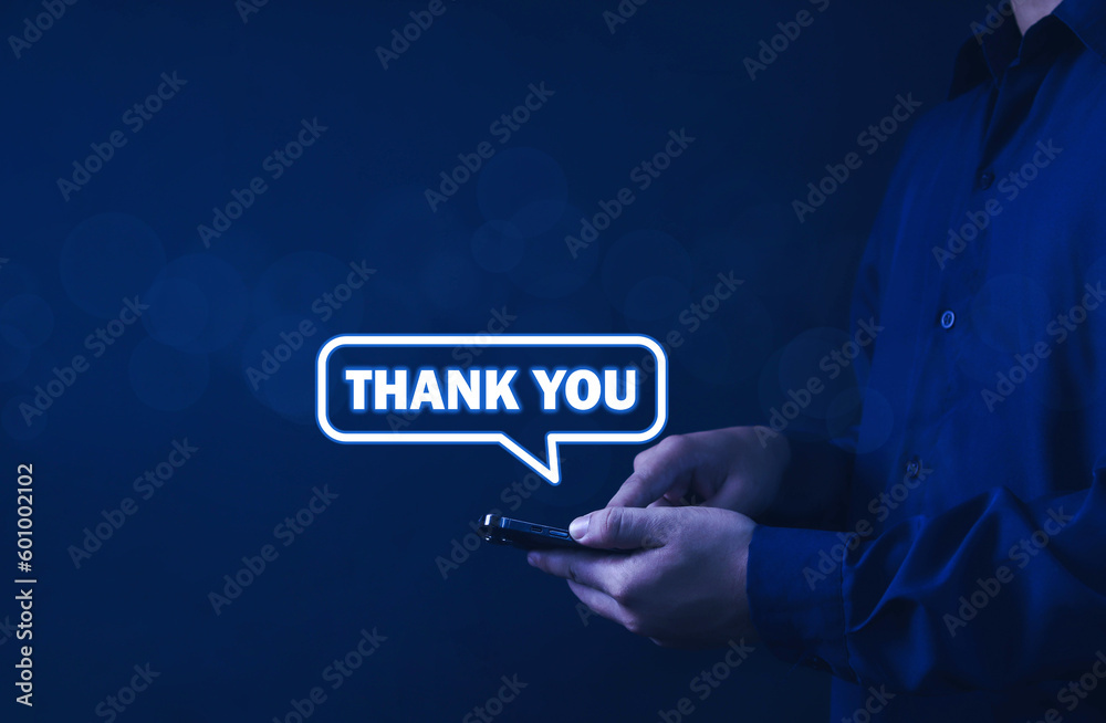 Businessman showing appreciation on black background Businessman showing appreciation on black background