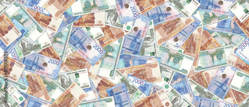 Canvas Print Russia financial illustration