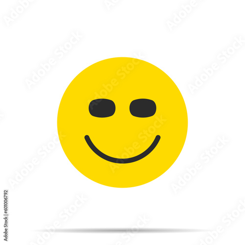 smiley face with a smile. world happy day.