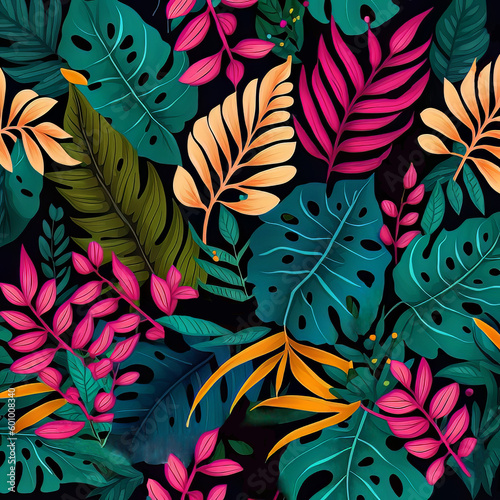 Leaves Graphic Design Illustration as Background