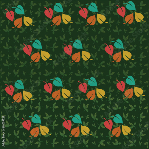 autumn leaves pattern , background for print on fabric, surface, paper, wrapping
