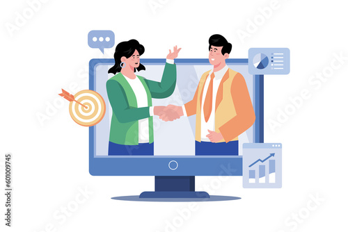 A customer relationship manager uses data to improve customer retention and loyalty.