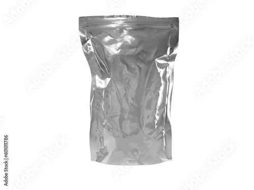 Empty Aluminum Coffee Packaging Crumpled Bag PNG transparent