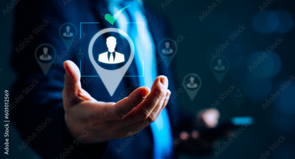 Fototapeta premium Human Resource Management and Leadership Concept