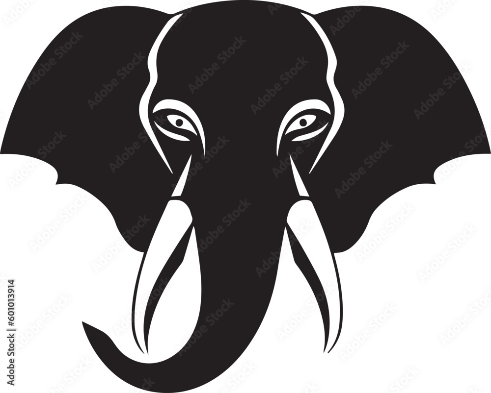 Elephant head logo, Elephant icon isolated on a white background, Vector, Illustration, SVG Elephant head logo, Elephant icon isolated on a white background, Vector, Illustration, SVG