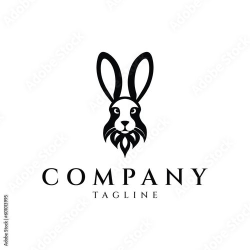Rabbit logo design vector illustration © Leyde