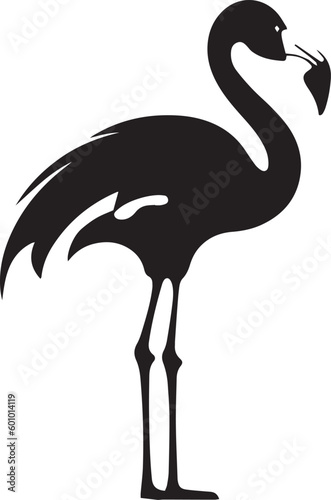 Flamingo head logo, flamingo icon isolated on a white background, Vector, Illustration, SVG
