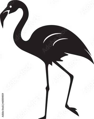 Flamingo head logo, flamingo icon isolated on a white background, Vector, Illustration, SVG