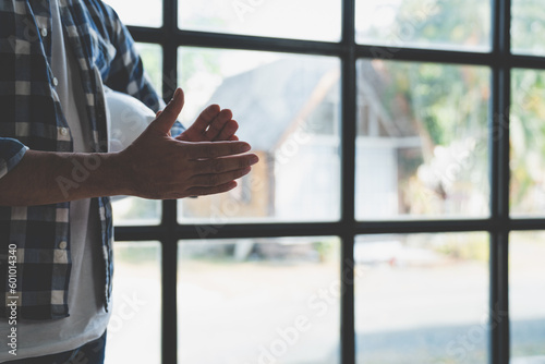 Engineers standing applause congratulating business investment in village construction project together, teamwork concept. Free Download Engineers standing applause congratulating business investment in village construction project together, teamwork concept. - GFXLoad