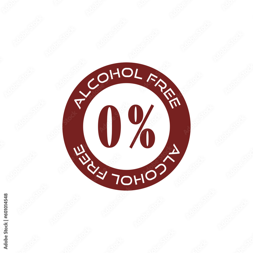 Alcohol free icon isolated on transparent background Alcohol free icon isolated on transparent background