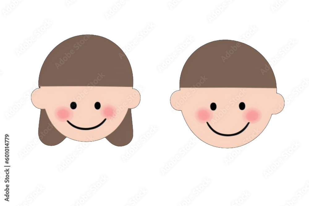 어린이 남아,여아 친구의 귀여운 일러스트 어린이 남아,여아 친구의 귀여운 일러스트