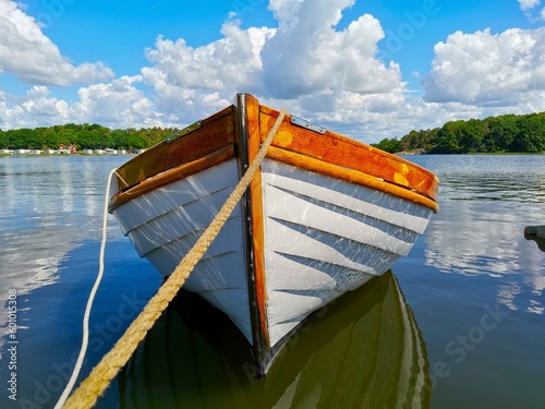 sweeden boat in lake