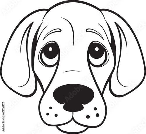 Anime dog in cartoon style, anime dog, coloring page, vector Illustration, SVG