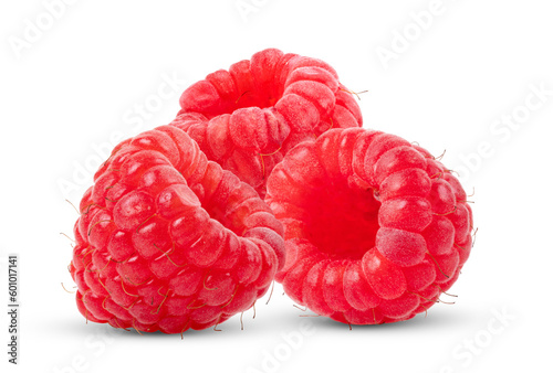 Fotografiet Solitary raspberry isolated on transparent png