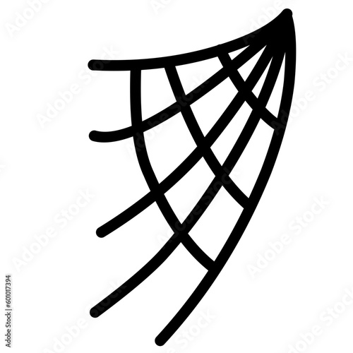 Halloween spider web horror silhouettes for decoration