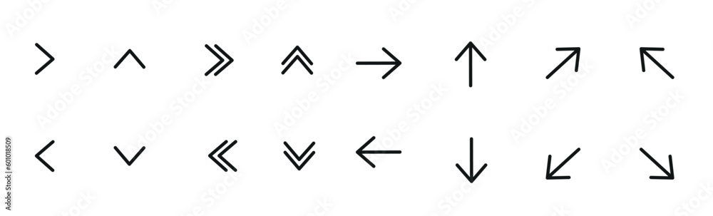 arow set symbol icon vector. for web design arow set symbol icon vector. for web design