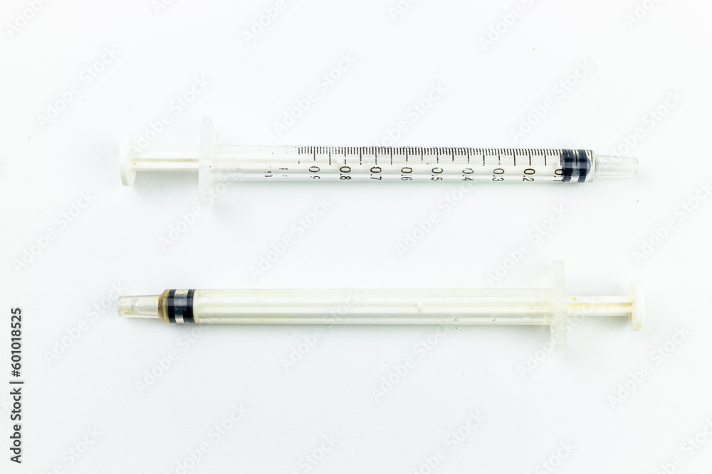 syringe on white background, medical syringe on white background. syringe on white background, medical syringe on white background.