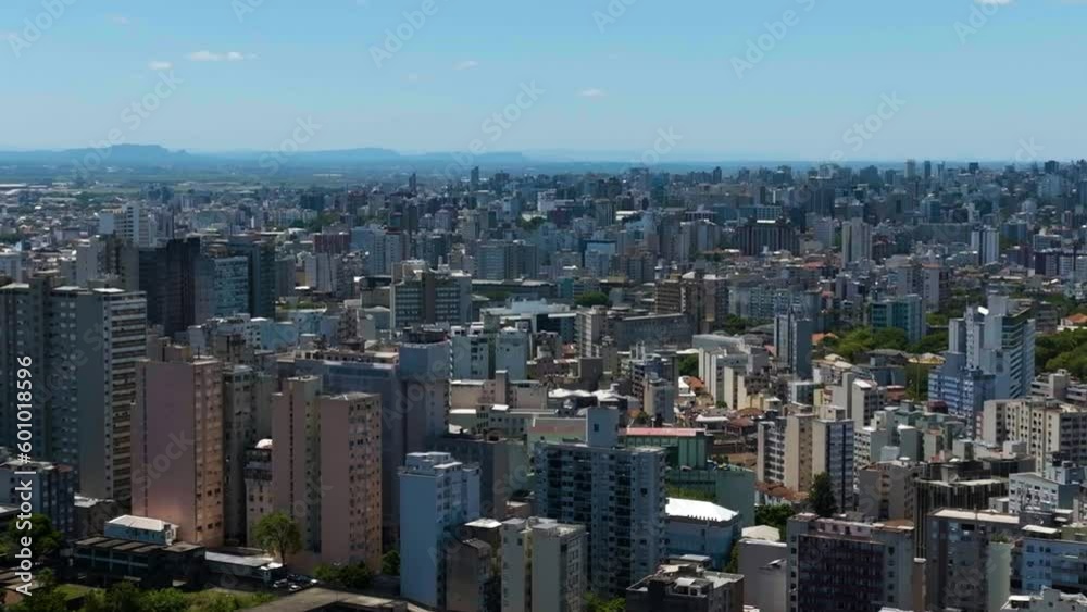 Aerial view over the endless, metropolitan cityscape of Porto Alegre, Brazil Aerial view over the endless, metropolitan cityscape of Porto Alegre, Brazil