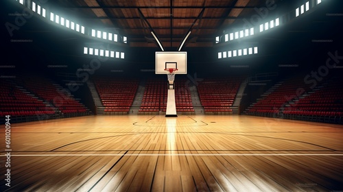 Sport Arena: 3D Rendering of Basketball Court © 혜빈 이