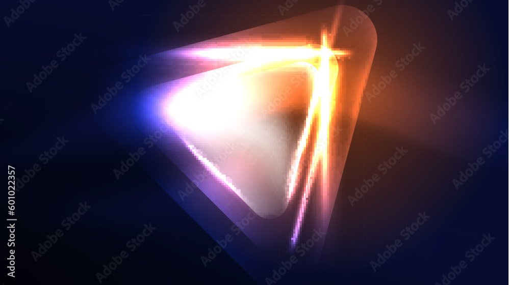 custom made wallpaper toronto digitalTechno neon triangles with light effects in the dark