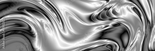Fluid metallic art website header banner design
