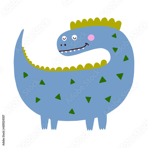 Dino, cute vector illustration, scandinavian art, doodle style.