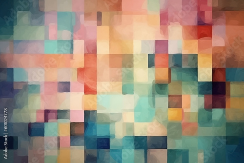 Abstract art colorful blurred background. Modern expressionism painting. Ai generated