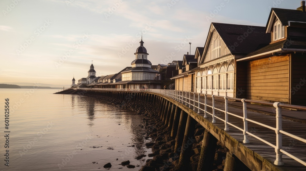 Penarth Waterfront with Pier in the Background Penarth Waterfront with Pier in the Background